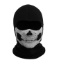 Black Balaclava Ghosts Skull Full Face Mask, Halloween Cosplay Prop