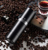 Portable electric coffee bean grinder (vehicle wireless charging grinding 25 cups / time, 5600 mAh lithium capacity, coffee bean capacity 25g)