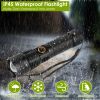 Tactical LED Flashlight Zoomable Rechargeable Search Light Torch