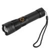 Tactical LED Flashlight Zoomable Rechargeable Search Light Torch