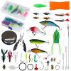 383Pcs Fishing Lures Tackle Box Bass Fishing Animated Lure Crankbaits