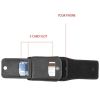 6.5-inch Vertical Black PU Leather Universal Cell Phone Wallet Holster Pouch with Belt Clip and Card Slots