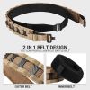 Tactical Belt MOLLE Battle Belt With Quick Release Buckle, Low Profile Laser-Cut Battle Belt For Range