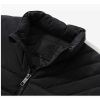 Men's Lightweight Winter Down Cotton Jackets Casual Puffer Jackets Black Coats