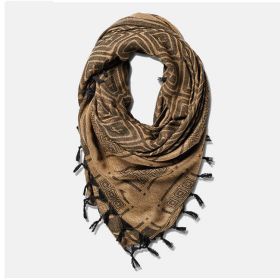 Outdoor Windproof And Warm Tactical Headscarf (Color: Brown)